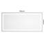 Miroir mural 60 po x 28 po pour salle de bain avec façade et rétroéclairage, cadre en aluminium, brouillard, 3 températures de couleur, contrôle continu de la luminosité, mémoire, gradation de meuble-lavabo en aluminium de frêne,