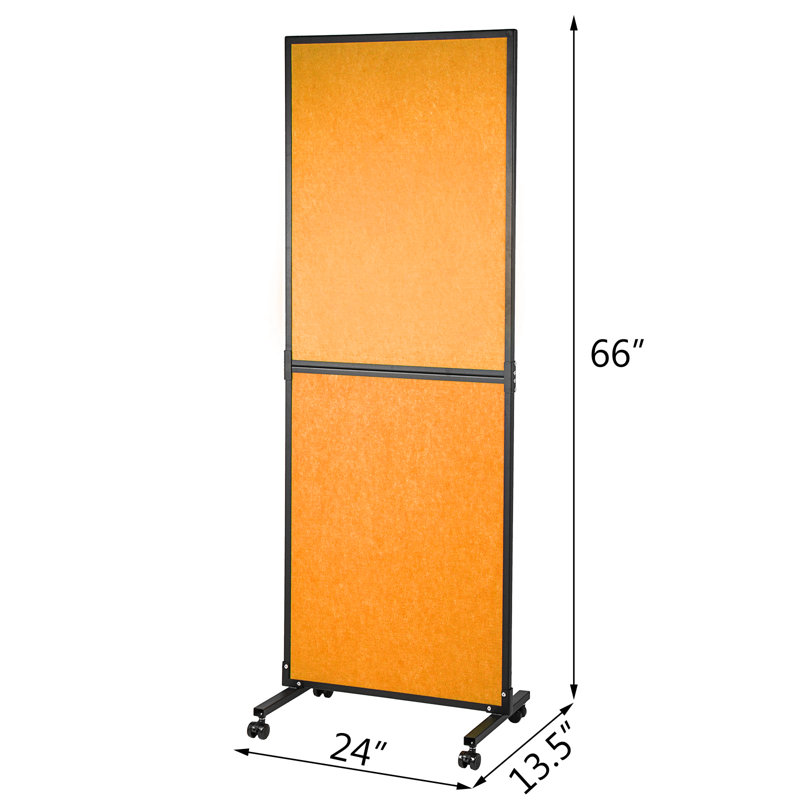 Cloisons de protection acoustique H 66 po x l 24 po, Orange