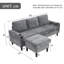 L-shaped Sofa Sectional With Usb, Cup Holder -1202498367