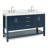 Magnolia 61" Double Bathroom Vanity in Midnight Blue, with 1.5 Pure White Quartz Top, Rectangle Sink-1360173970-1386649727-1386649724