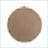 Round Wall Mirror With  Finish And Decorative Leaf Crest