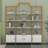 78 Inch 4 Tiers Home Office Bookcase Bookshelf, Storage Cabinet Display Shelf, X Bar