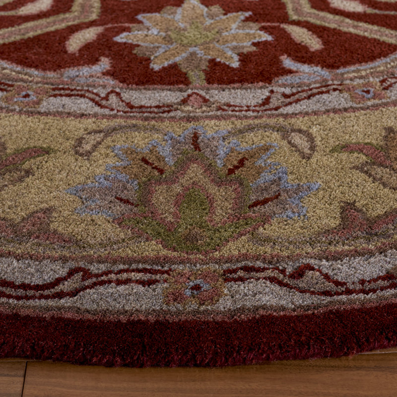 Balthrop Hand Tufted Wool Oriental Rug, Oval 7'6" x 9'6"
