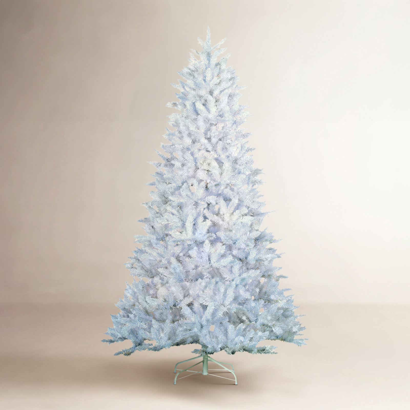 White 7.5' Pre-Lit Pine White Tree