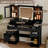 Modern Vanity Desk With HD Lighted Mirror & Power Outlet, Vanity Table With Storage Cabinet & 7 Drawers, with Brightness Lighting-842273617