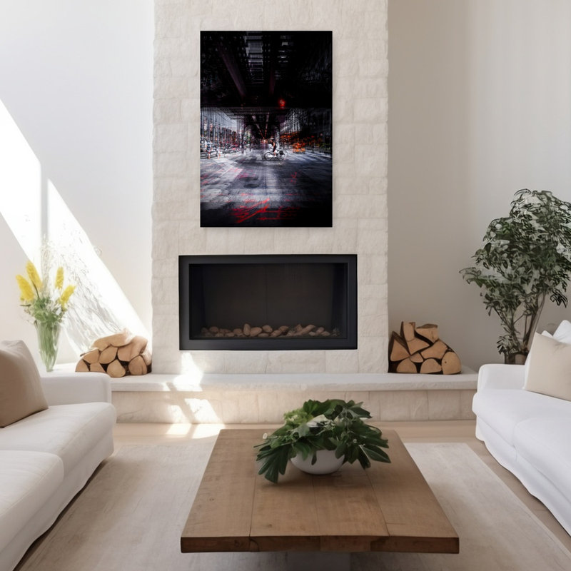 Art contemporain sur les rues de Chicago, architecture contemporaine, H 48 po x l 32 po