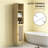 Freestanding Bathroom Storage Cabinet,Tall Bathroom Cabinet With Rattan Doors-247452337