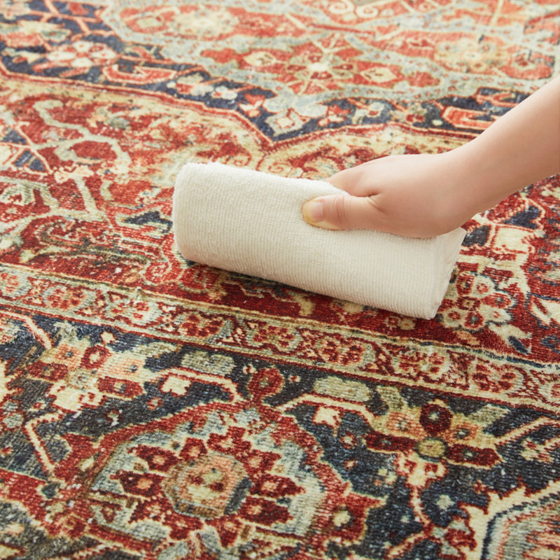 Cajoux Oriental Area Rug, Rectangle 60 x 110cm