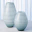 Cased Glass Grid Vase-Blue-57567990