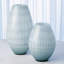 Vase en verre tubé bleu-57567990