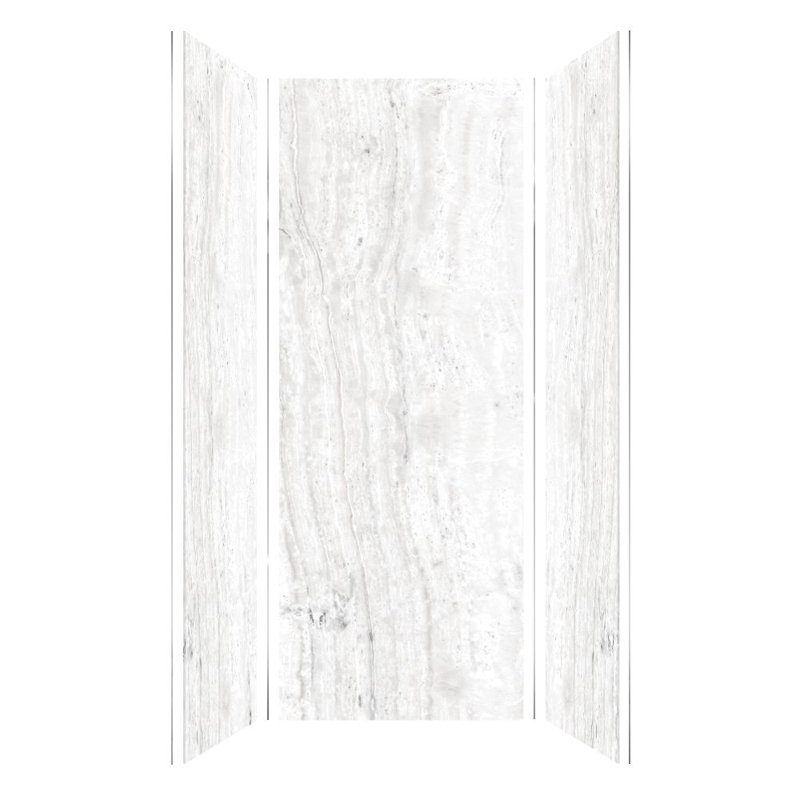 Transolid Titan Shower Wall Kit, 96" H x 36" W x 36" D, Savanna Gray Glossy