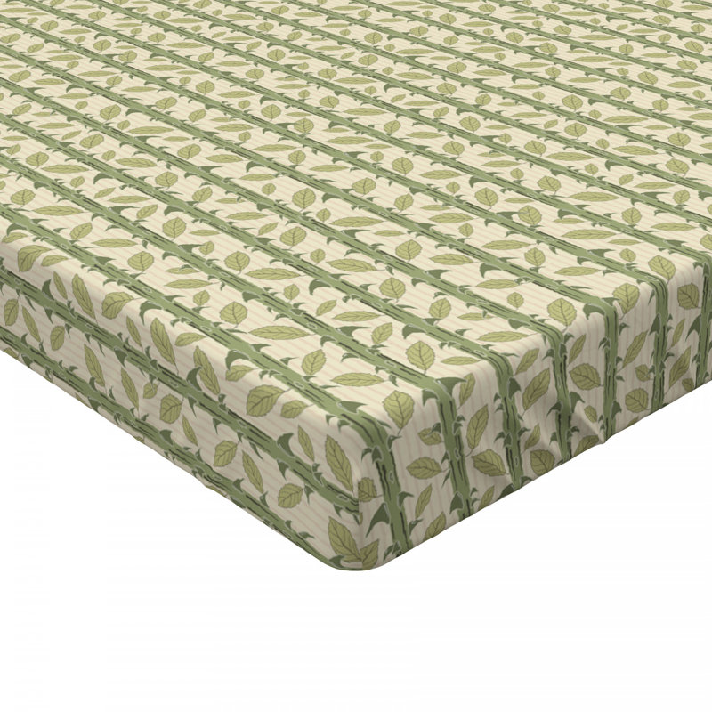 Microfiber Floral Fitted Sheet, Twin XL Fitted Sheet