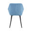 Ensemble de 2 fauteuils de détente pour salle à manger avec pieds en métal noir loisirs Modern Living, beige, tissu TEDDY