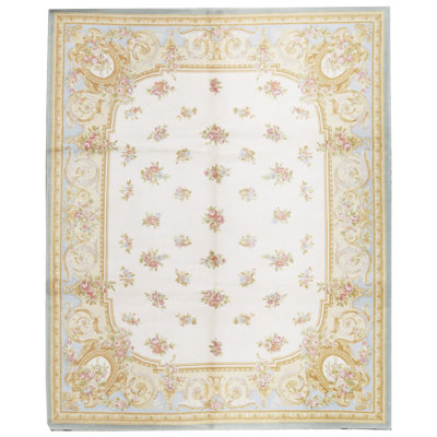 Aubusson Wool Oriental Area Rug