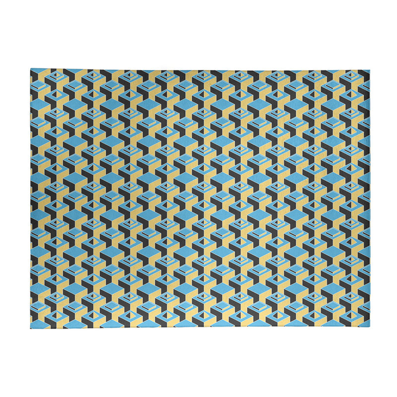 Chenille Geometric Indoor Rug, Rectangle 5' x 7'