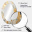 Gold And White Marble River - Gold Modern Oval Wall Mirror-595585150