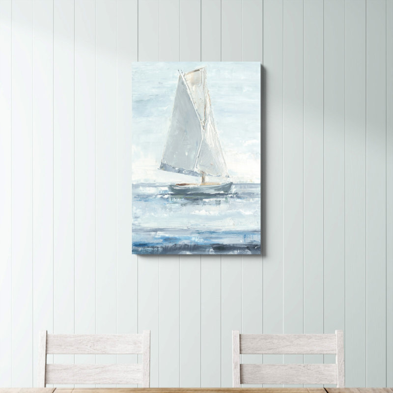 "Sailor Delight I", peinture sur toile, H 36 po x l 24 po, Oui, Reproduction avec cadre noyer