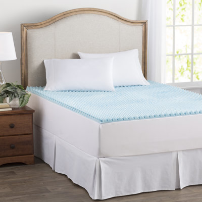 Surmatelas en mousse viscoélastique gélifiée réversible de 1,5 po Basics