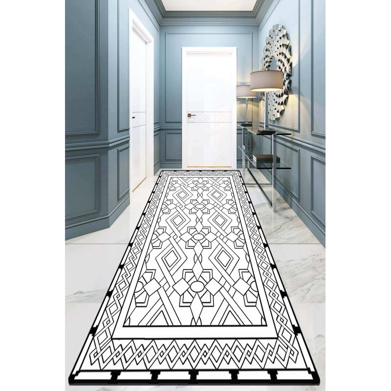 Antibacterial Hall Carpet, 100% Polyester, 31.5 x 59.1 inches | 10 mm Pile Height, Non-Slip Underside, Washable by Machine | Durable, Easy to Clean, Perfect for High Traffic Areas & Home Decor