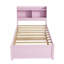 Lit simple avec lit gigogne et bibliothèque, parfait pour les petites chambres, conception peu encombrante et grand espace de rangement