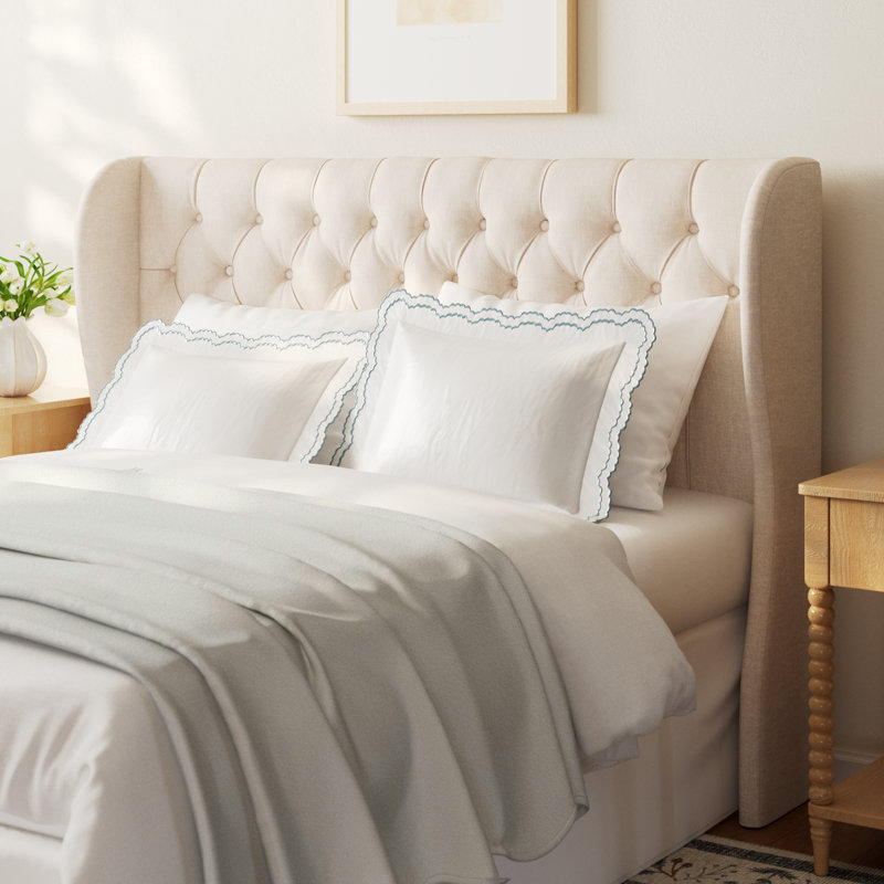 Tomey Upholstered Headboard, California King, Classic Loden Velvet