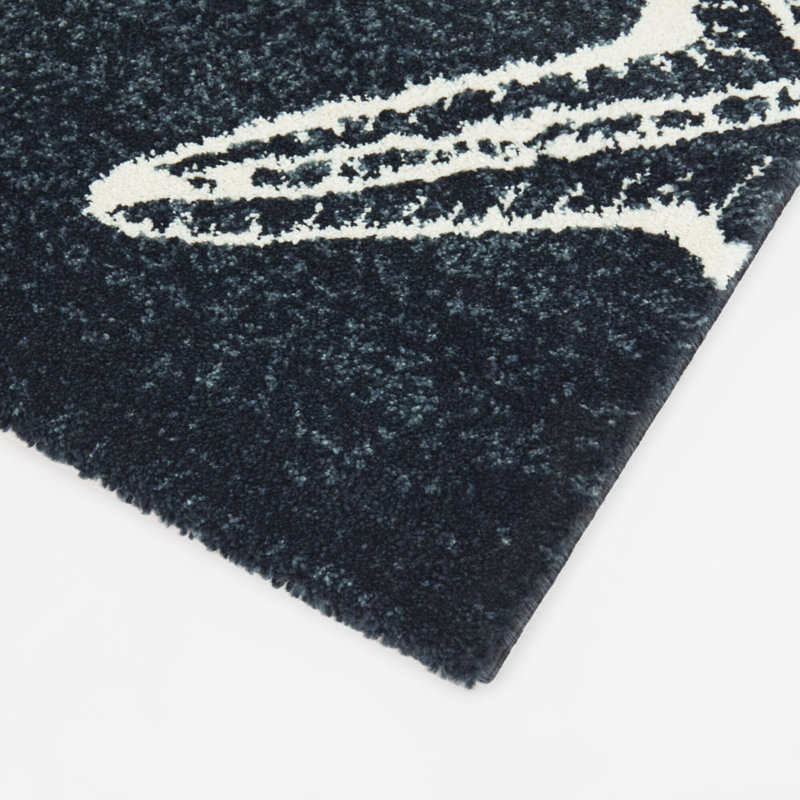 Tapis étoile de mer bleu marine Cove