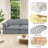 Kemmer 110.8'' Upholstered Sofa, Cloud Sofa, Oversized Modular Sectional Sofa Down Filled Comfort 6-Seater Modular Sleeper Sofa with Removable Cover for Living Room Office Apartment-2108855999-2108855992-2108855998
