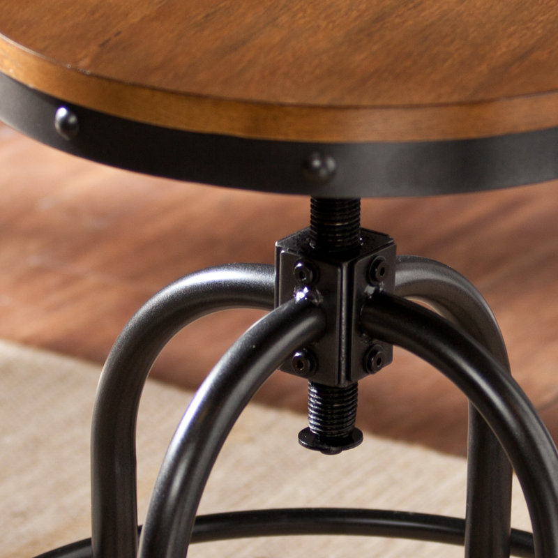 Industrial Iron Accent Stool