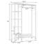 Portant pour vêtements, portemanteau parent-enfant 5 en 1 avec portemanteau, rangement pour chaussures et tablettes pour le vestibule-51709729