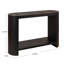Modern Black Rounded-Edge Console Table