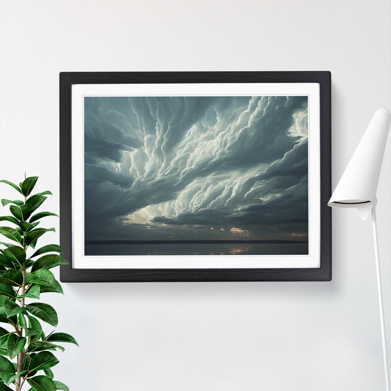 Splendorous Clouds - Framed Print, Black, 46cm H x 64cm W x 2cm D