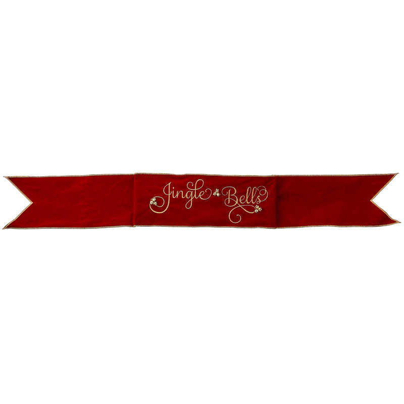 Bannière en velours 6 "X44" Jingle Bells