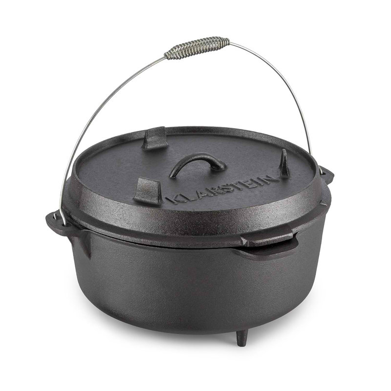 Klarstein 11.4L Cast Iron Round Dutch Oven
