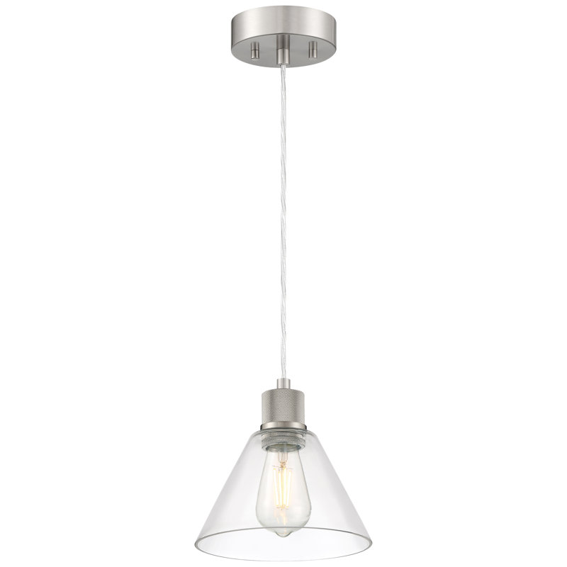 1DE53CB91F984FF69FFEBCEAD53856FC Port Nine Martini - Led Pendant Brushed Steel, Brushed Steel