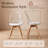  Fashank 19''W Modern Upholstered Transparent Dining Chairs with Solid Wood and Leather Cushions Seat-273245492