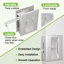 Porte coulissante encastrée 5 panneaux Morden-120344405-120344410-120344414