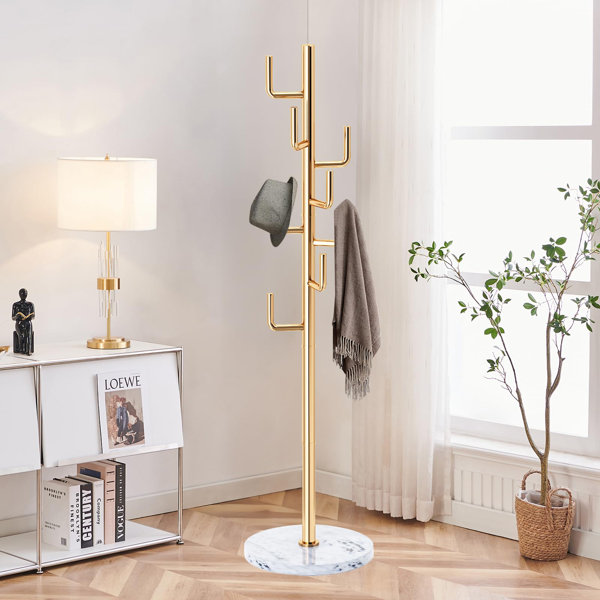 Mercer41 Metal Modern Coat Racks, Cactus Coat Rack Freestanding With ...