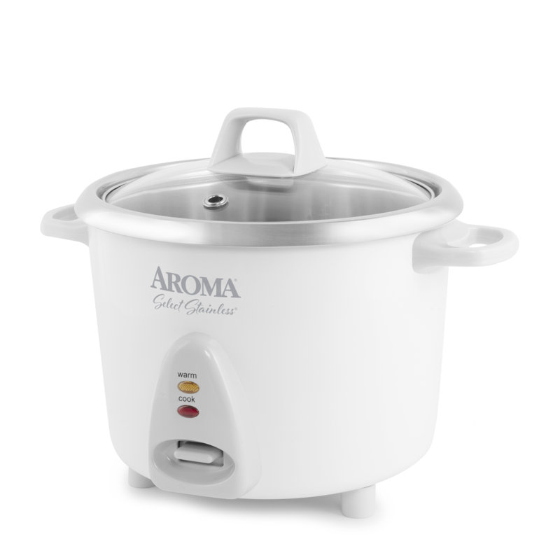 Casserole intérieur de type cuiseur à riz en acier inoxydable AROMA® Select Stainless®, 6 tasses, Acier inoxydable