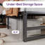 Base de lit en acier robuste de 14 po Kiliam - aucun sommier nécessaire - taille simple / grand / double-1392059017