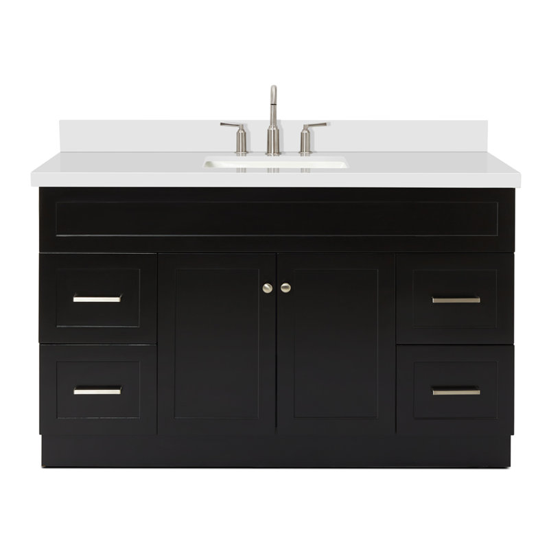 Ensemble de meuble-lavabo simple 55 po Hamlet, Noir