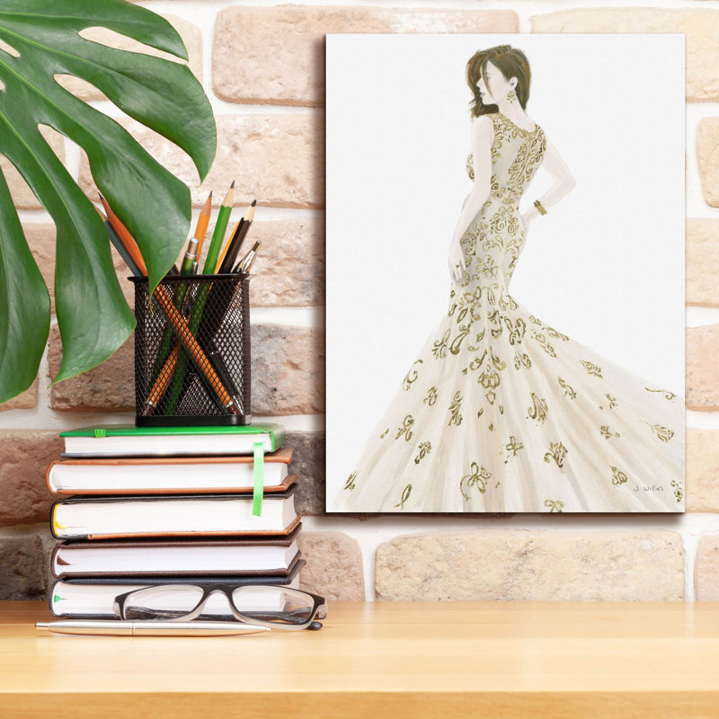 Toile épique «Beautiful Lady 1 Neutral» par James Wiens, 12 po x 16 po, H 16 po x l 12 po