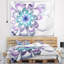 Tapisserie bleue florale-28503384