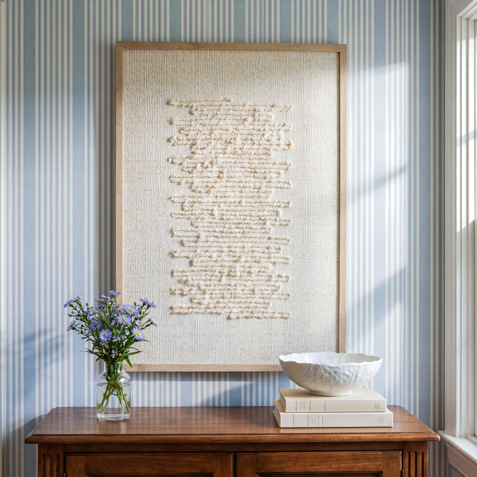 Amber Lewis x Loloi Mendocino Beige / Ivory 2'-6" x 3'-6" Wall Art