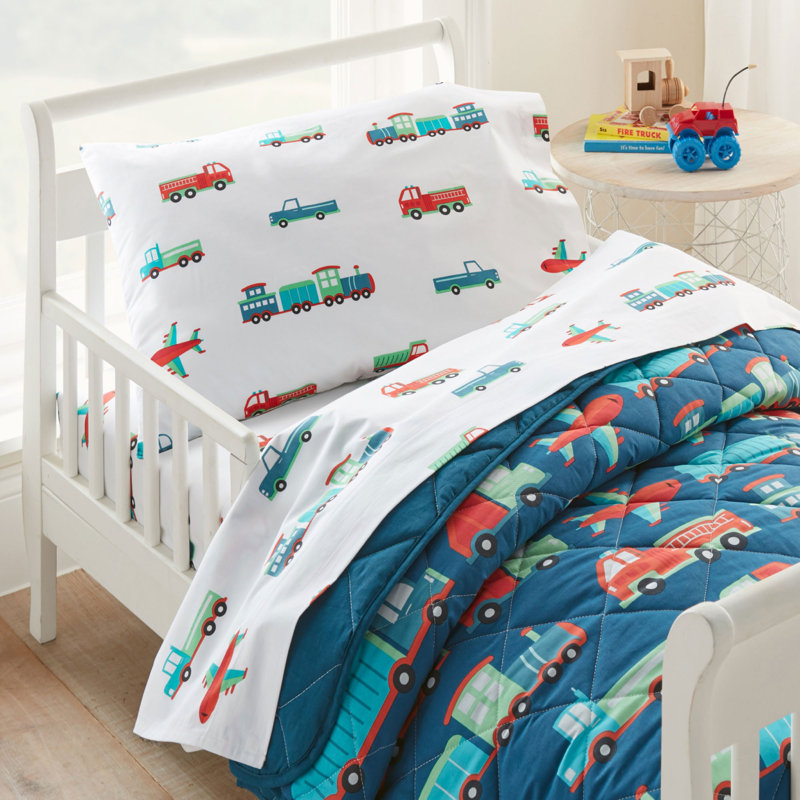 Wildkin 100% Cotton Kids Pillowcase – Soft, Breathable & Standard Size (20x30) - Transportation
