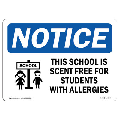 This School Is Scent Free for Sign