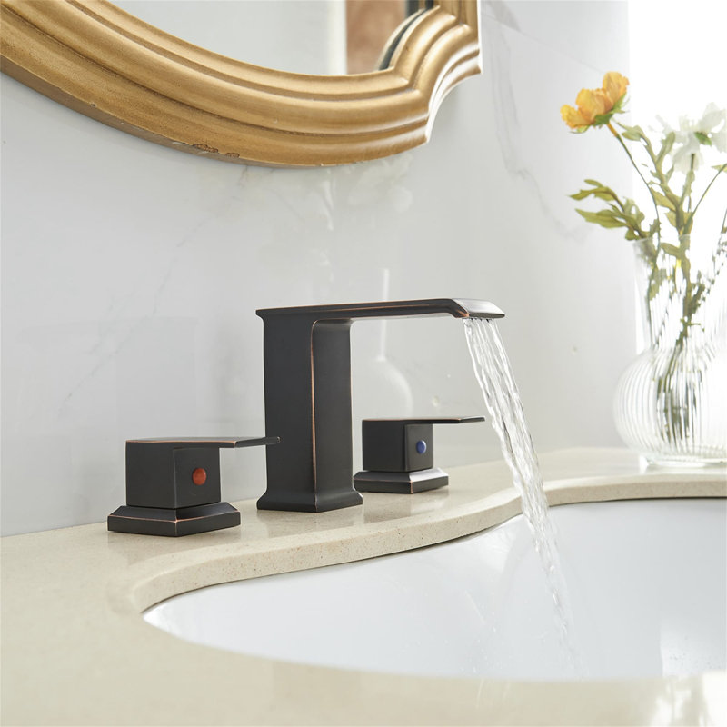 2-handle Bathroom Faucet with Drain Assembly, null