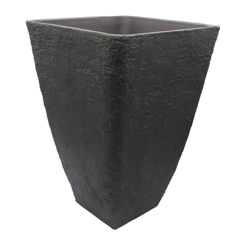 Waqaar Pot Planter, Slate, 23.75" H x 16" W x 16" D