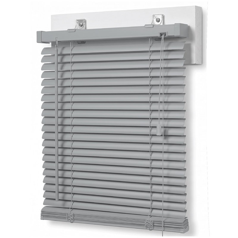 PVC & Metal Venetian Window Blinds – Adjustable Light Control, Privacy Shades & Custom Fit Window Coverings, Grey