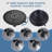 Wall Mounted Solid Brass Complete Shower System,5 Functions Shower Kit With Rough-In Valve-112444671