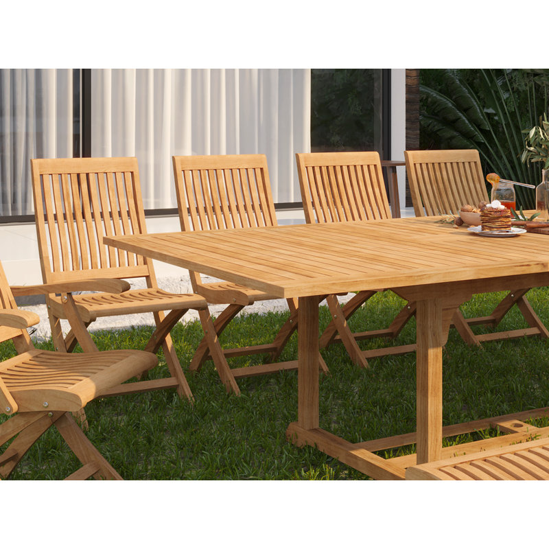 Folding Teak Patio Dining Chair
